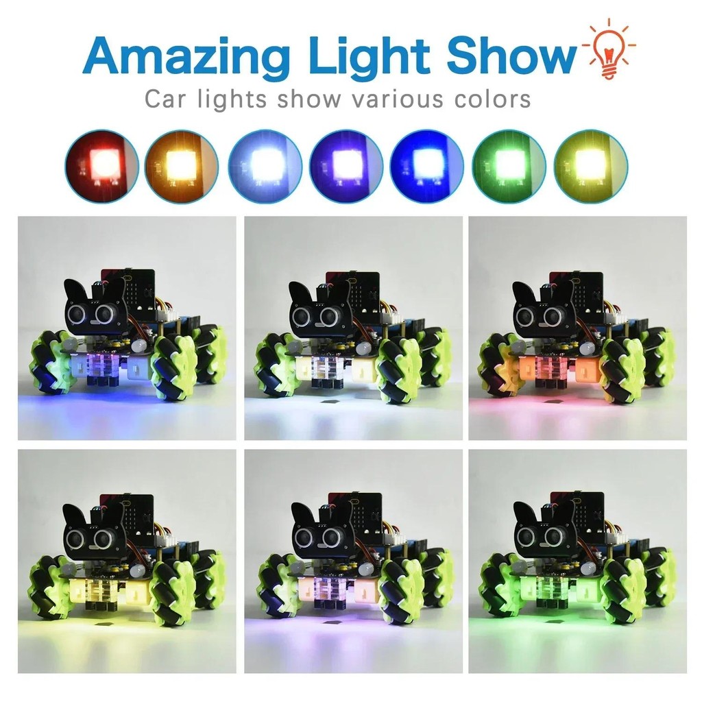 Jual Keyestudio 4WD Mecanum Robot Car Kit Micro:bit V2 STEM Toy with ...