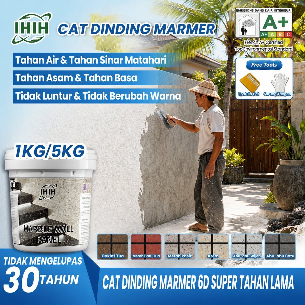 Jual Cat Epoxy Batu Alam 1KG/5KG Cat Marmer Tekstur Batu Pasir Berbasis ...