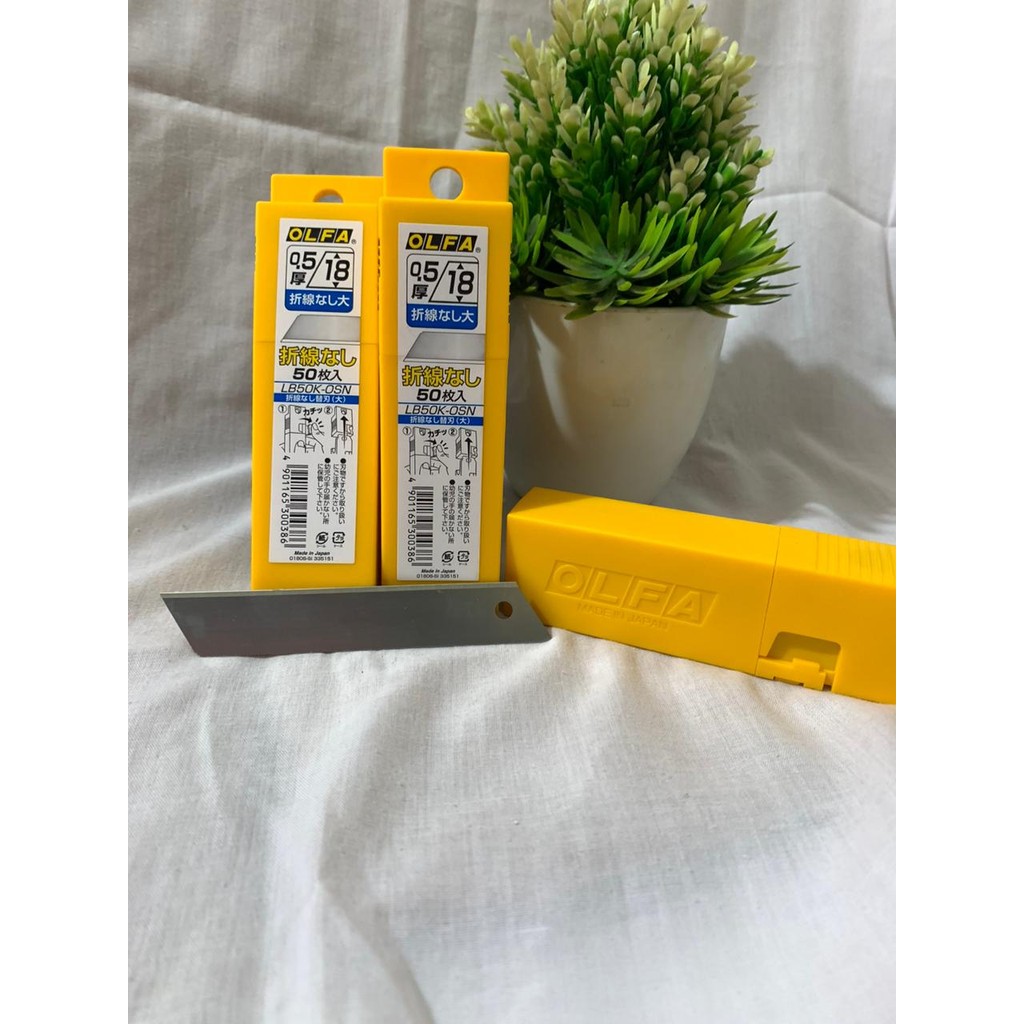 Jual OLFA LB50K-OSN Refill Pisau Cutter Polos Tanpa Patahan / Ruas 18 ...