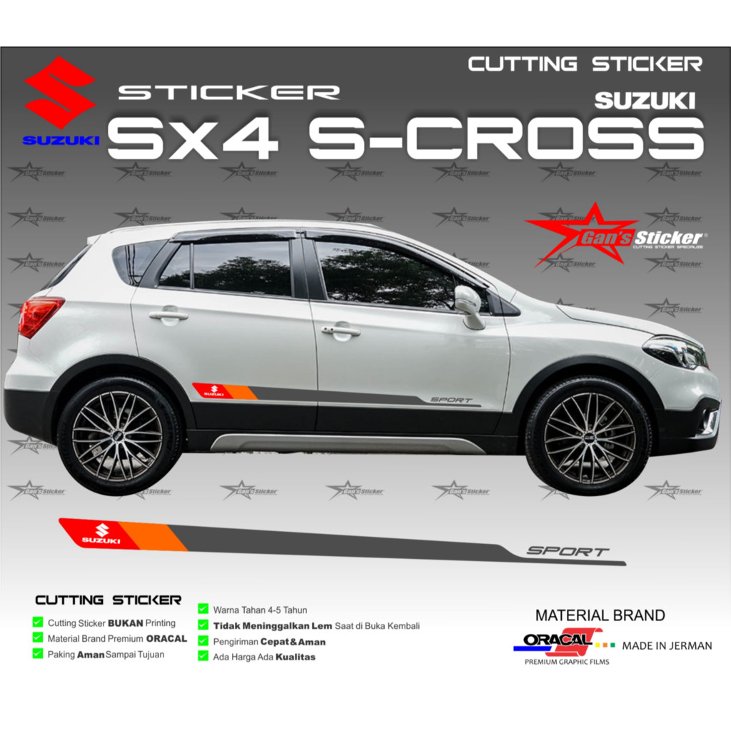 Jual STREET.CARS Sticker Suzuki SX4 S-Cross | Shopee Indonesia
