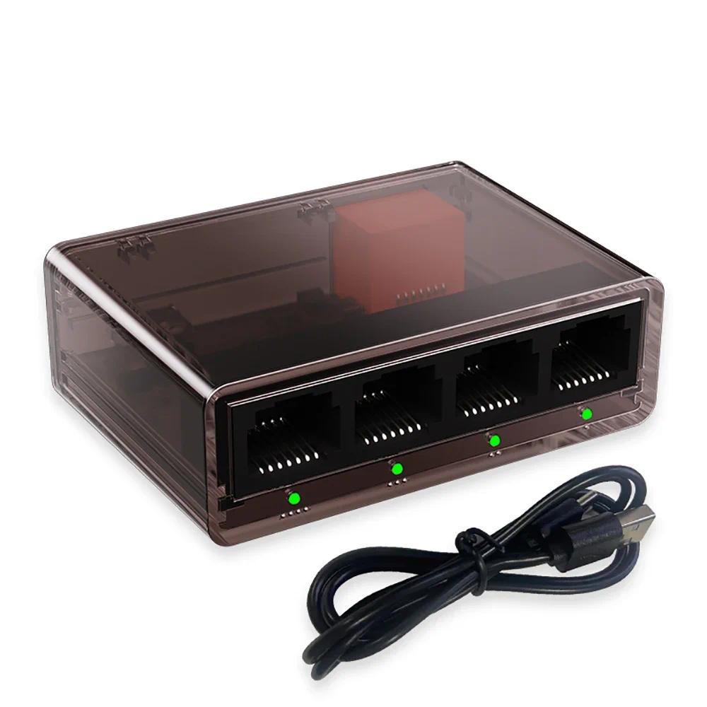 Jual 1Gbps Ethernet Switch RJ45 LAN Mini Network Expansion 4 Ports All ...