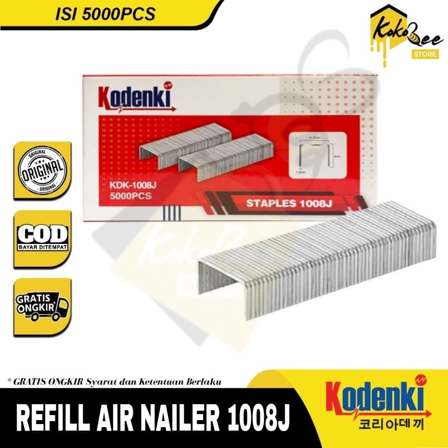 Jual Isi Staples Tembakan Angin 1008J Benz Werkz - Isi Steples 8mm ...
