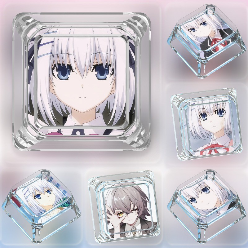 Jual Date A Live Anime Keycaps Origami Tobiichi Anime Peripheral Keycap ...