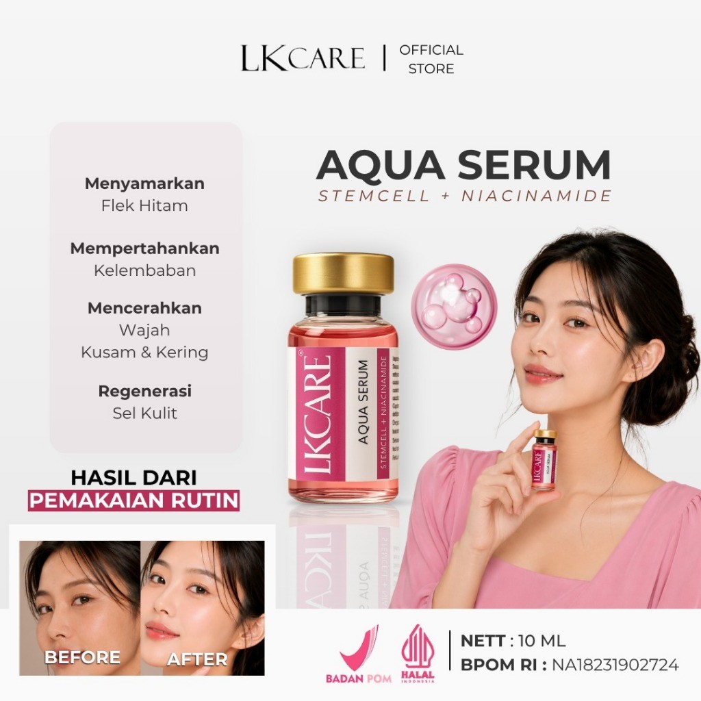 LKCARE Aqua Serum Stem Cell + Niacinamide - Serum Brightening & Anti aging