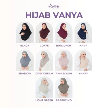 Hijab KALISHA X MIMA Paket Hemat Vanya Instan Bergo Muslim Wanita Rayon Spandex