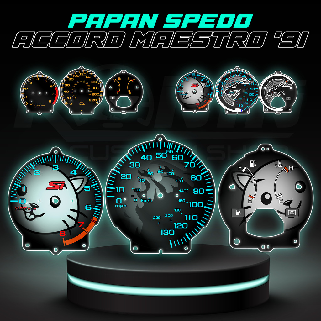 Jual PAPAN SPEDO MOBIL BISA CUSTOM PAPAN SPIDO PANEL SPEEDOMETER PAPAN ...