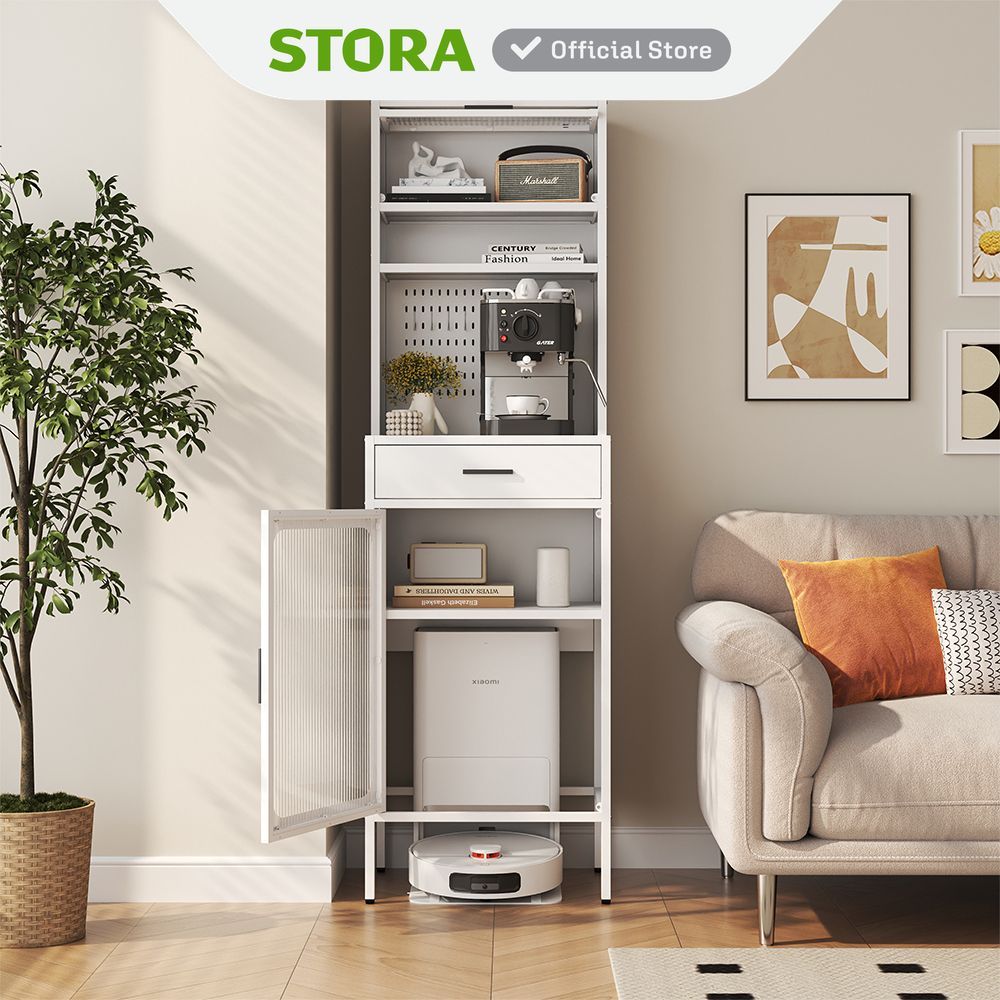Stora Rova Kabinet Dapur - Putih Lemari Dapur Kabinet Pantry Rak Kitchen Set Storage Masak
