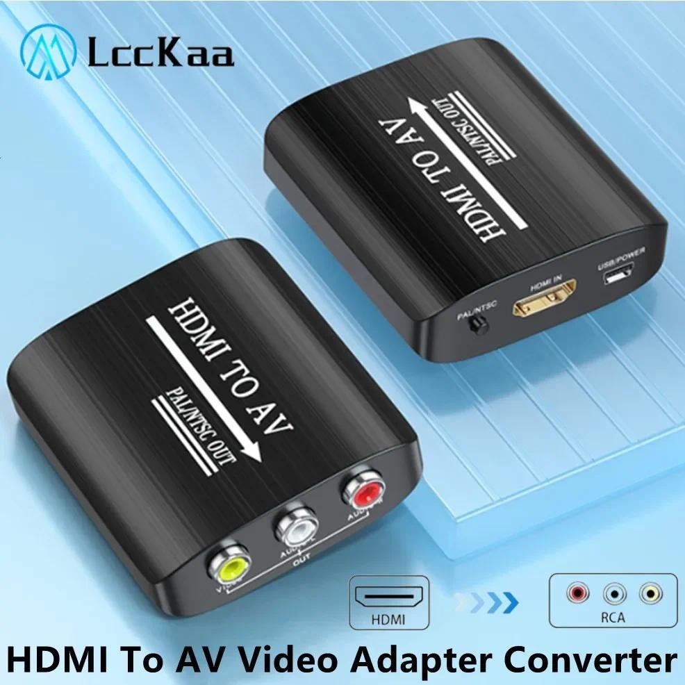 Jual HDMI to AV Converter HDMI to RCA Adapter Supports PAL/NTSC For ...