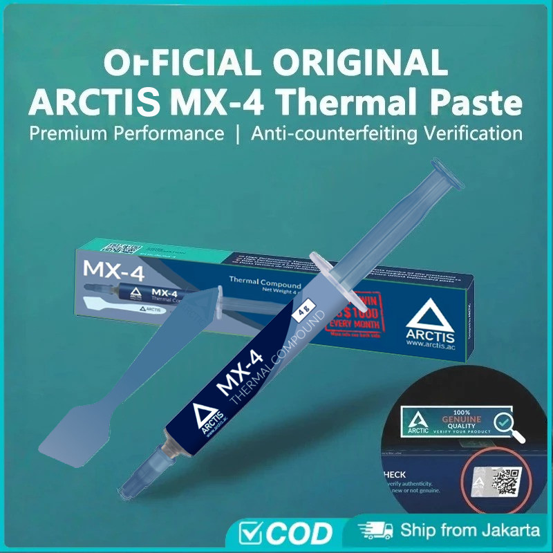 Jual Arctis MX4 MX-4 Thermal Paste Pasta Processor 4 Gram Original ...