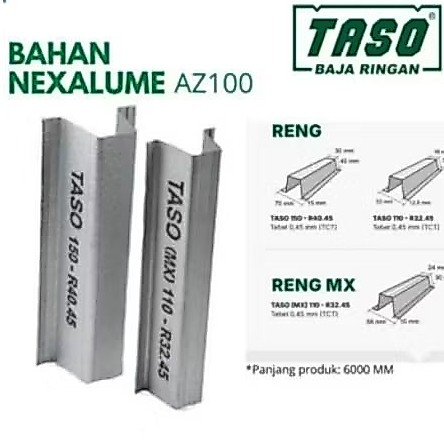 Jual Reng Baja Ringan Tasso R32 0,45mm Az 100 | Shopee Indonesia