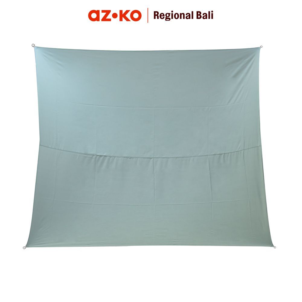 AZKO Soleil Kanopi Taman Square 5 Meter - Abu-Abu Muda Awning Shade Pelindung Teras Atap Kanopi Canopy Outdoor