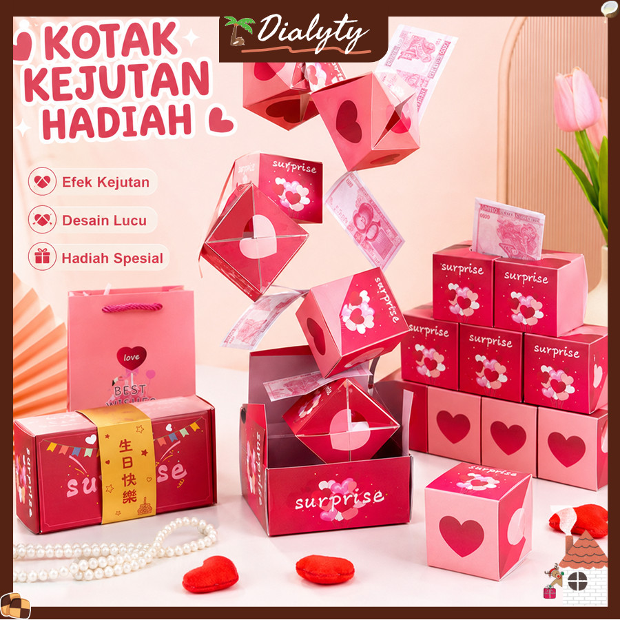 Jual Ready Surprise Box Kado Ulang Tahun / Kotak Hadiah Kreatif ...