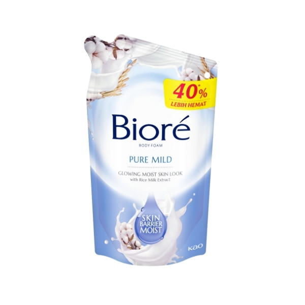 Jual BIORE BODY FOAM PURE MILD POUCH 800 ML | Shopee Indonesia