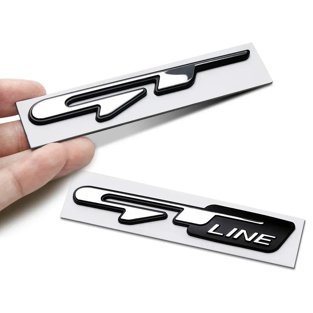 Jual 3D Car GT line Design Fender Rear Trunk body Emblem Badge sticker ...