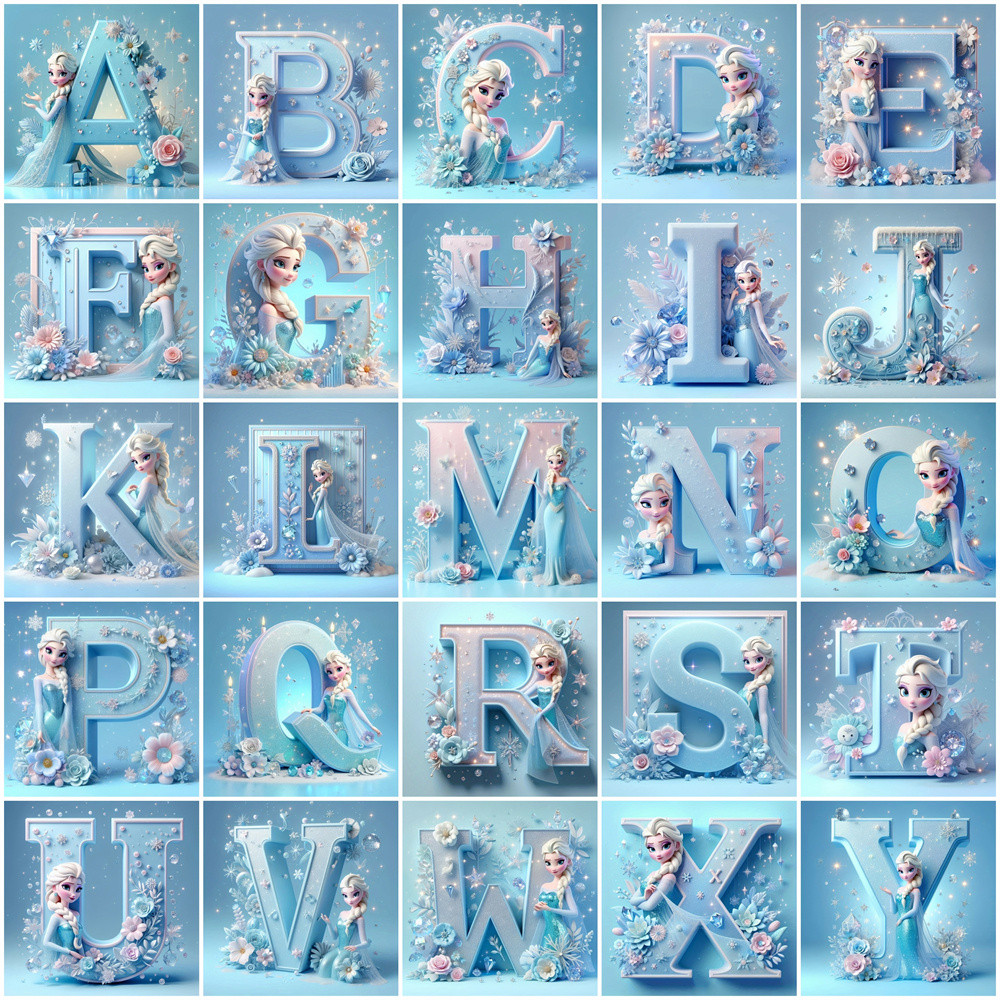 Jual Disney Cartoon DIY Diamond Embroidery Elsa Frozen Mosaic Snow ...