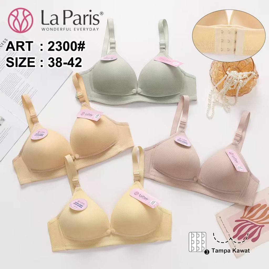 LA PARIS Bra Menyusui Nursing Bra Tanpa Kawat Wanita Ibu Hamil La Paris BRA BH La Paris 2300