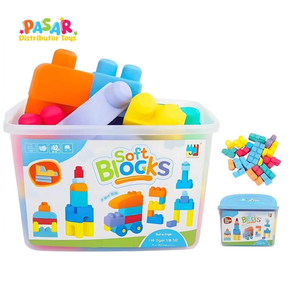 Jual Mainan Anak SOFT BLOCKS BESAR ISI 29PCS Balok Susun Anak Balok ...