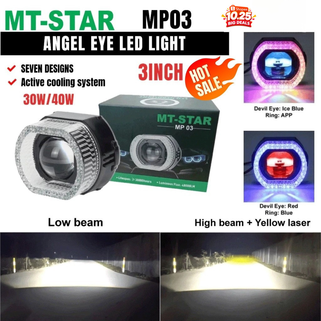 Jual MT STAR MP03 Projie BiLED Crystal Matrix 3 Inch 30W Kipas ...