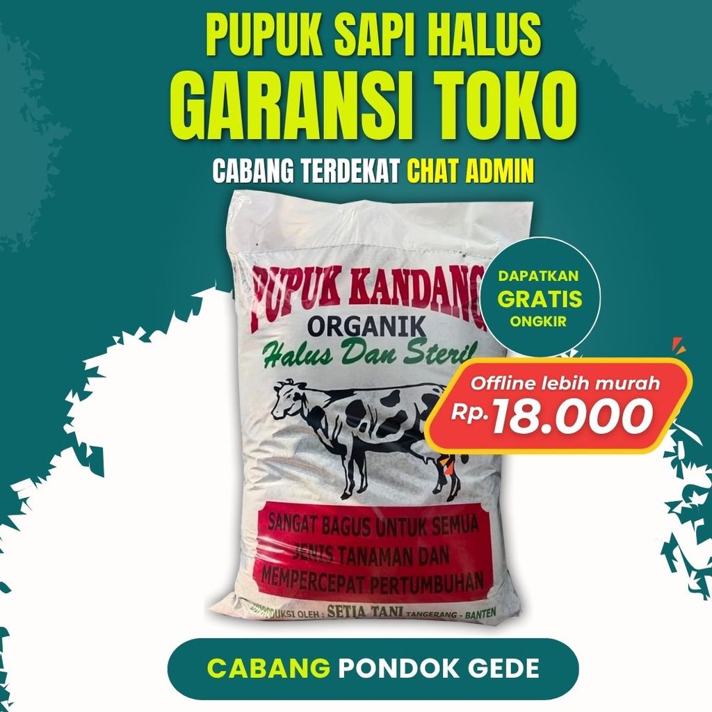 Jual Pupuk Kandang Organik Sapi Halus Besar | Shopee Indonesia