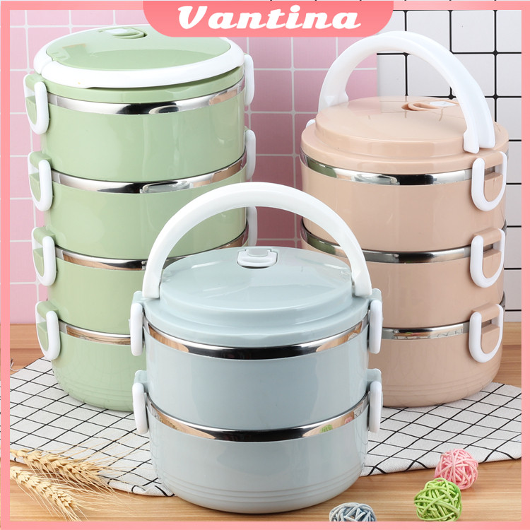 Jual Rantang Stainless 2 /3dan 4 SUSUN tahan panas Rantang Susun Tempat ...