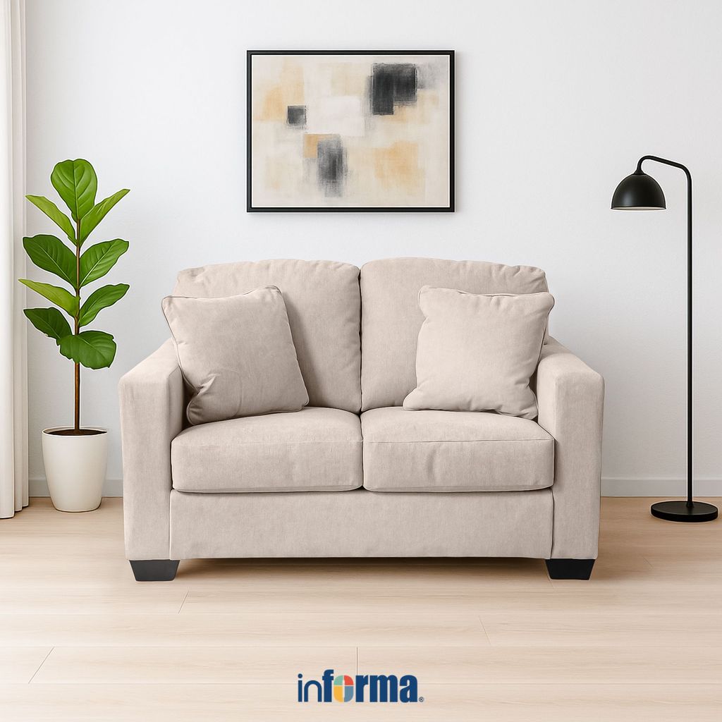 Jual Informa Ashley Bavello-9 Sofa Fabric 2 Seater - Cokelat Muda Sofa ...