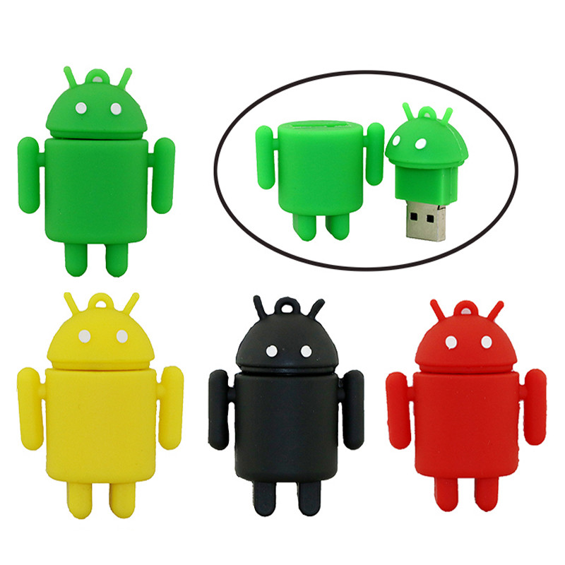 Jual Lovely Android Robot USB Flash Drive 64GB Pendrive 4GB 8GB 16GB ...
