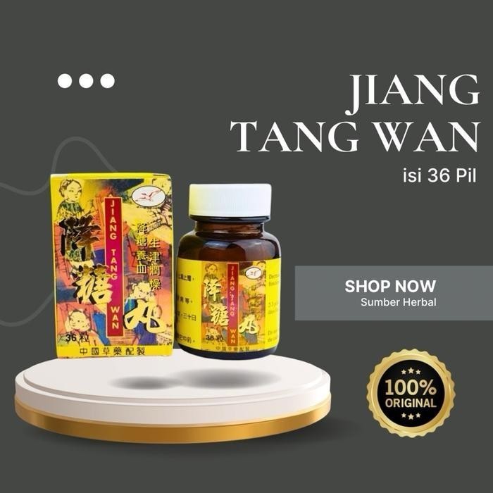 HERBAL ALAMI Jiang Tng W-an isi 36 Pill - Penurun Gula Darah / Diabetes Herbal ready TOKO GENI IRENG