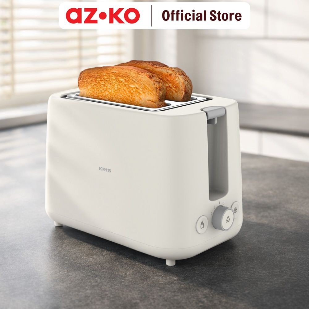 Jual AZKO Kris Toaster 2 Slice Dengan Rak Penghangat 870 Watt - Putih ...