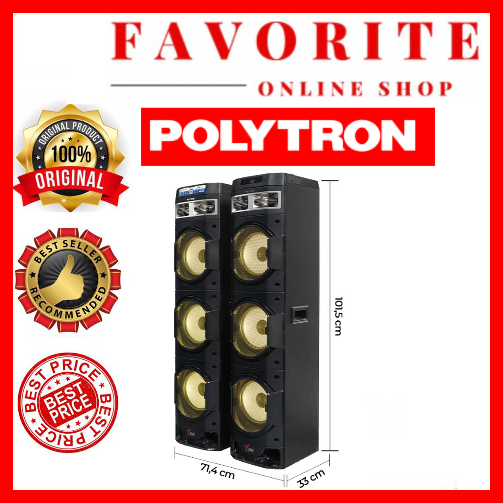 Jual POLYTRON PAS 10DF38 PAS10DF38 SPEAKER AUDIO BLUETOOTH , KARAOKE 10 ...