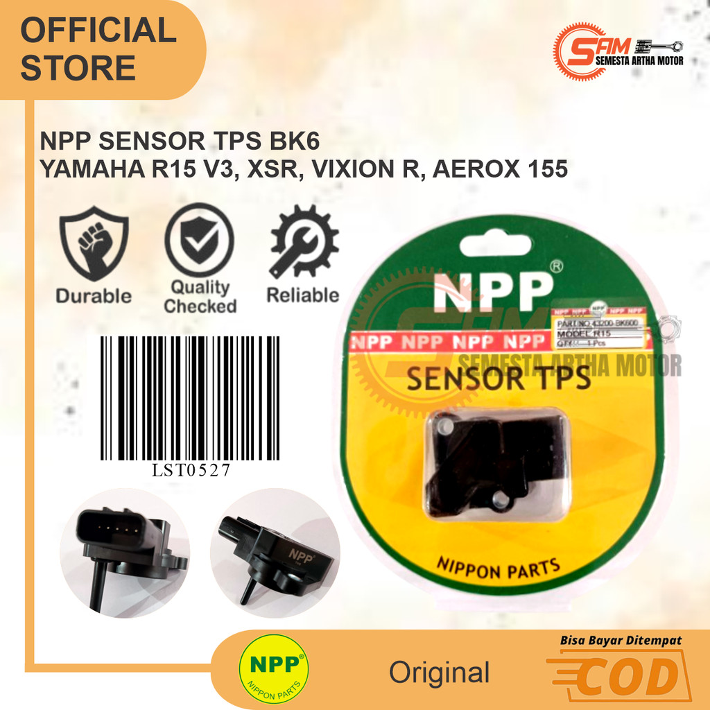 Jual NPP Sensor TPS Yamaha R15 V3 Vixion R XSR New Nmax Aerox Lexi 155 ...
