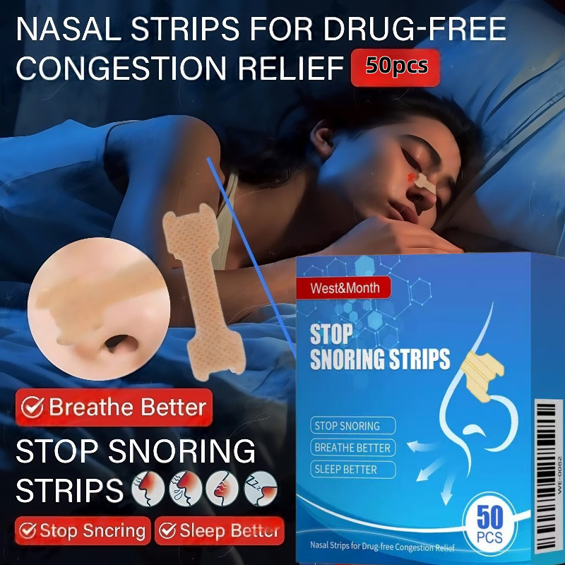 Jual Nasal Strips 50pcs Extra Strength Nasal Strips / Stop Snoring ...