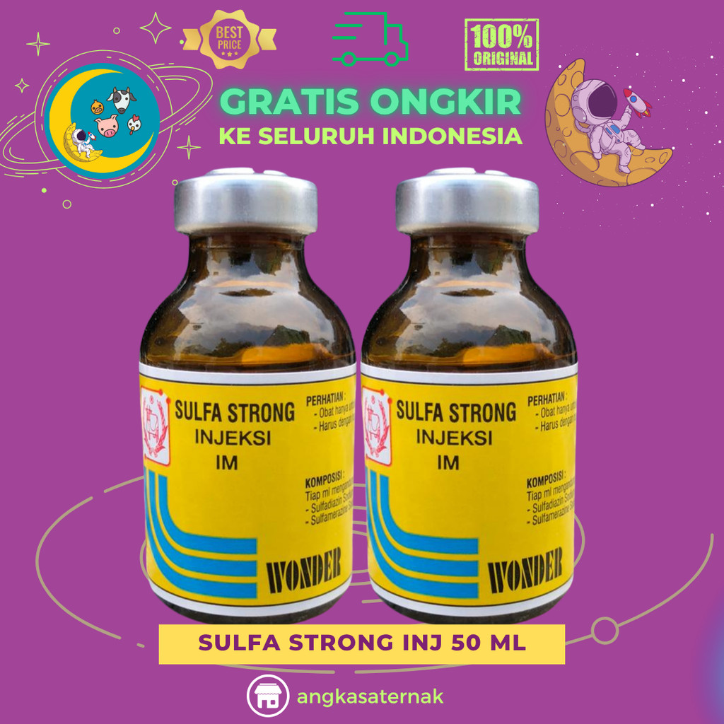 Jual SULFA STRONG INJ 20 ML BY WONDER - Untuk Diare & Saluran ...