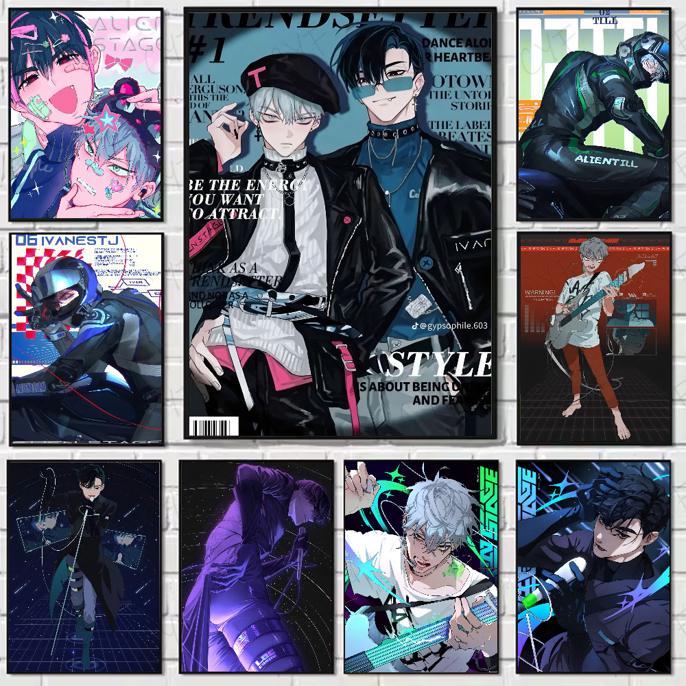 Jual Alien Stage Anime Ivan Till Anime Poster Waterproof Wall Art High ...