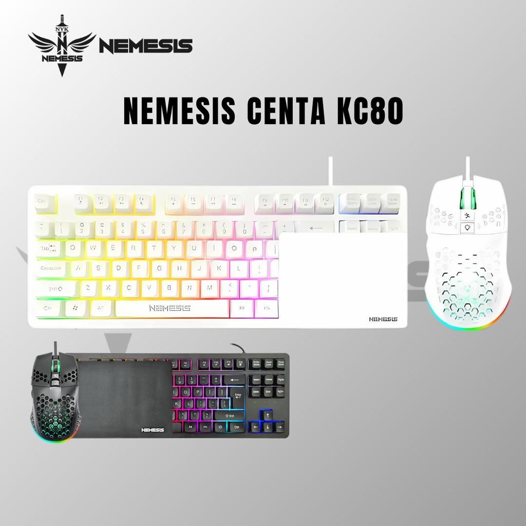Jual Keyboard Combo 3 in 1 TKL 87-KEYS NYK Nemesis CENTA KC80 RGB Mouse ...