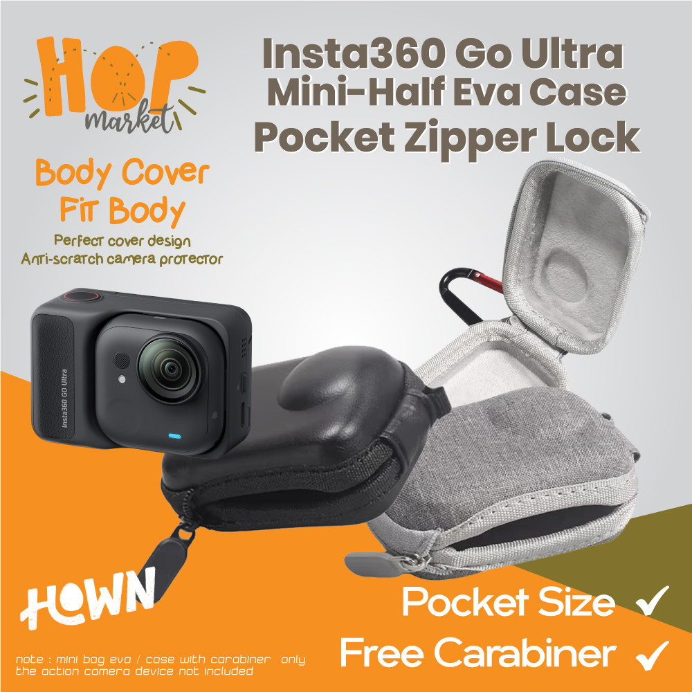 Jual HOWN Half Open Case for Insta360 Go Ultra Mini Storage Bag / Tas ...
