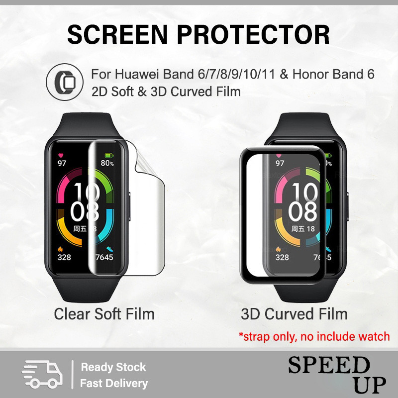 Screen Protector for Huawei Band 6 7 8 9 10 11 Soft Clear Film Honor Band 6 2D/3D Screen Protector