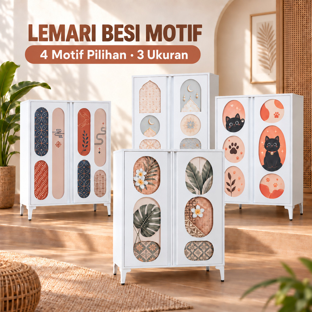 Jual Lemari Penyimpanan Motif Estetik Lemari Sepatu Serbaguna Lemari ...