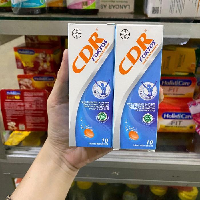 Jual CDR Fortos isi 20 Effervescent Kalsium dan Vitamin D untuk Menjaga ...