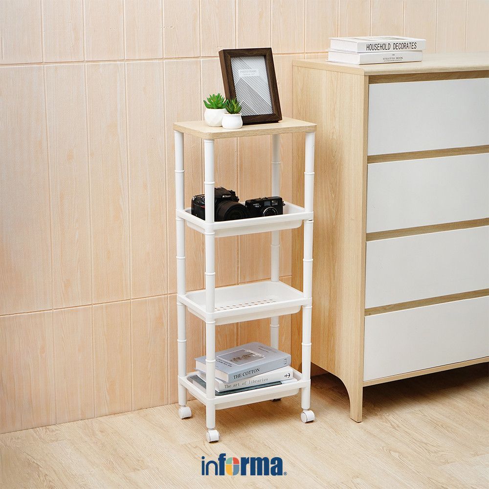 Jual Informa 35X23X88 cm Rak Troli Ekstensi - Putih Tempat Penyimpanan ...