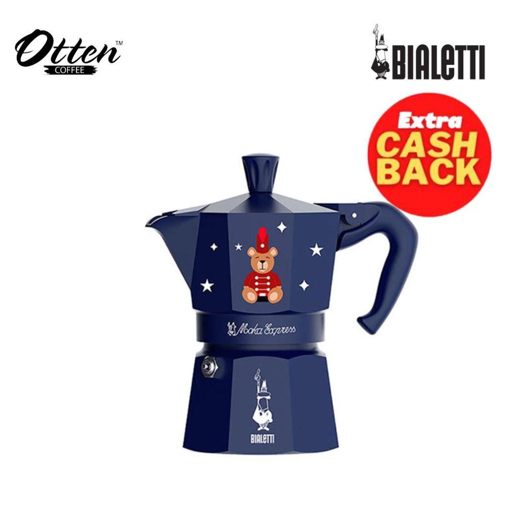Jual Bialetti - Moka Express Magico Ricordo Teddy Bear Blue - Mokapot 3 ...