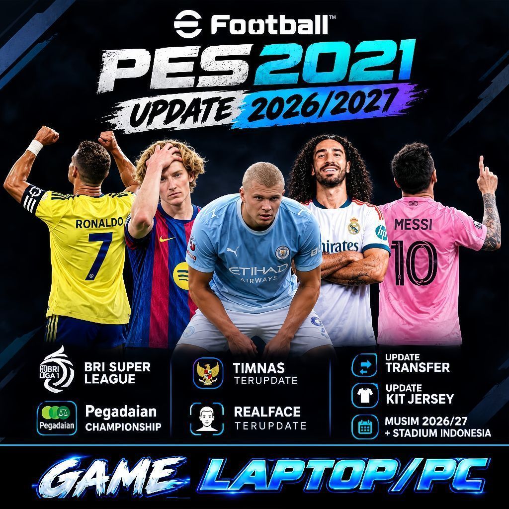 Jual PES 2021 PATCH 2026/2027 LIGA 1 BRI SUPER LEAGUE PEGADAIAN LIGA 2 ...