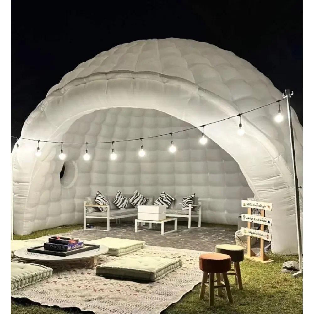 Jual Portable White LED Lighting Inflatable Igloo Dome Tent Marquee ...