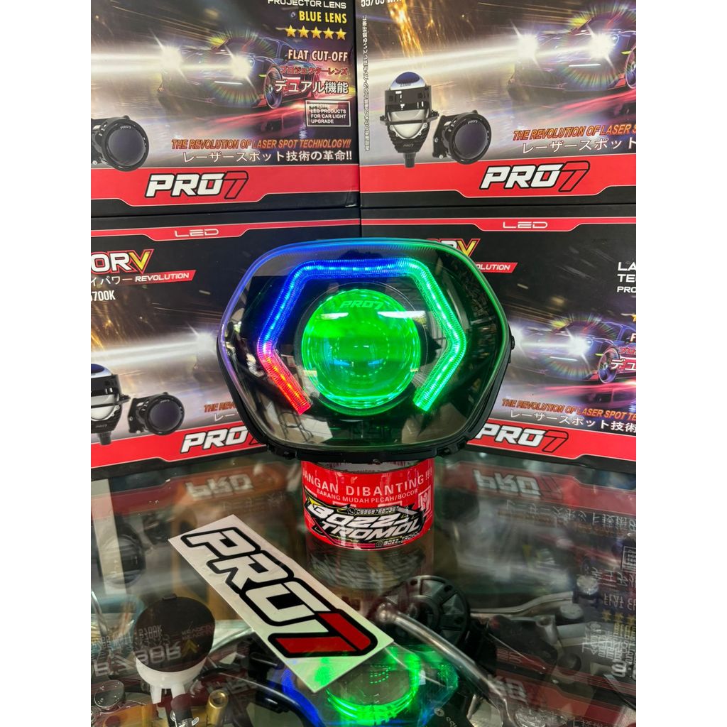Jual Lampu Biled ORIGINAL SHORD thaicy 5D WRGB Set Reflektor Biled PRO7 ...