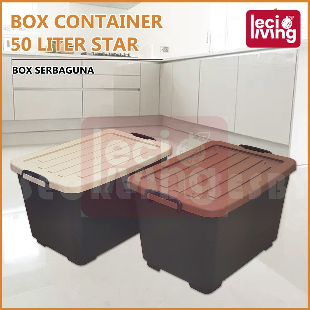 Jual BOX STAR 50 LITER + RODA - Kontainer Box Plastik / Container Box ...