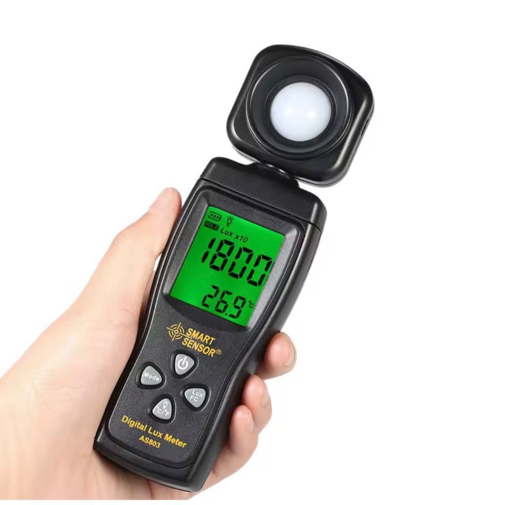 thumbnail image 2 of Digital Lux Meter Light Meter - SMART SENSOR AS803 Handheld 200000 LUX Illuminometer 2 of 3
