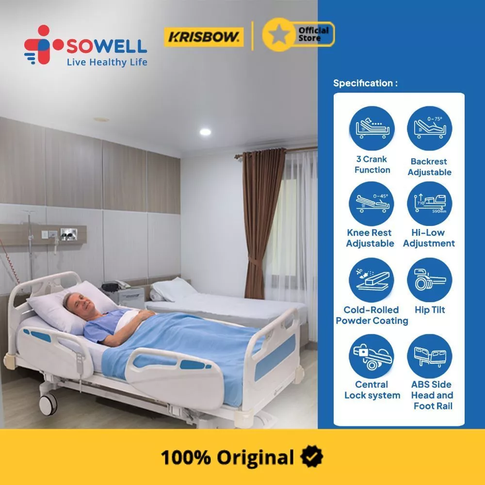 Rekomendasi Ranjang Rumah Sakit Elektrik Krisbow Sowell SBE300