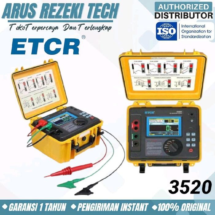 Jual ETCR ETCR3520 High Voltage High Capacity Insulation Resistance ...
