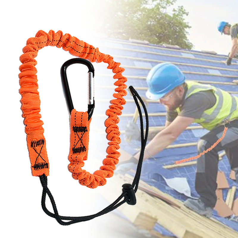 Jual Sabuk Keselamatan Kerja Lanyard Tool Safety Nylon Single Carabiner ...