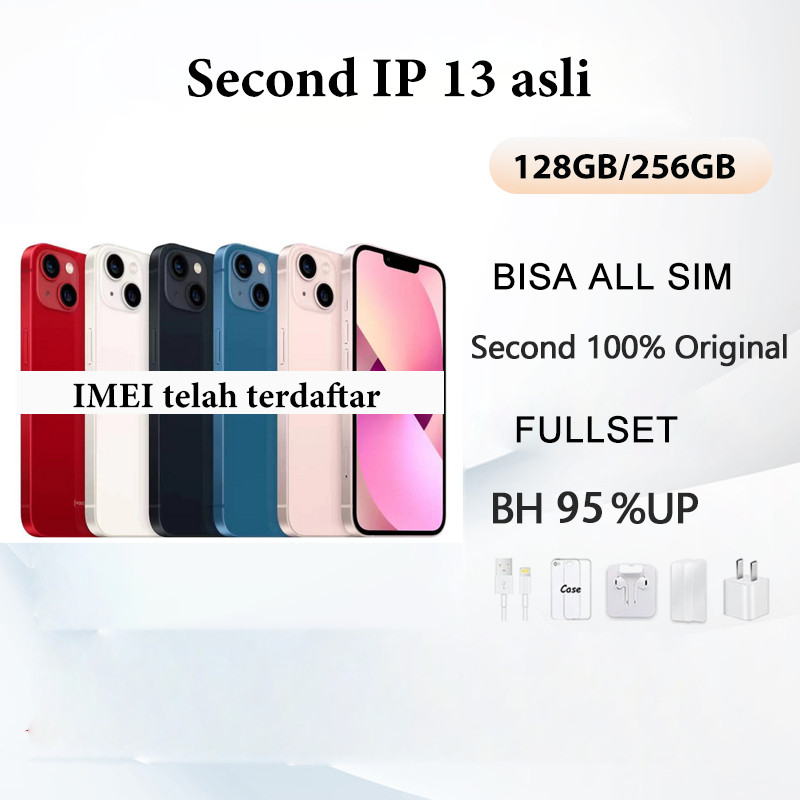 Jual IP 13 128GB/256GB Second BH 95%+ ORIGINAL 100% | MULUS NORMAL ...