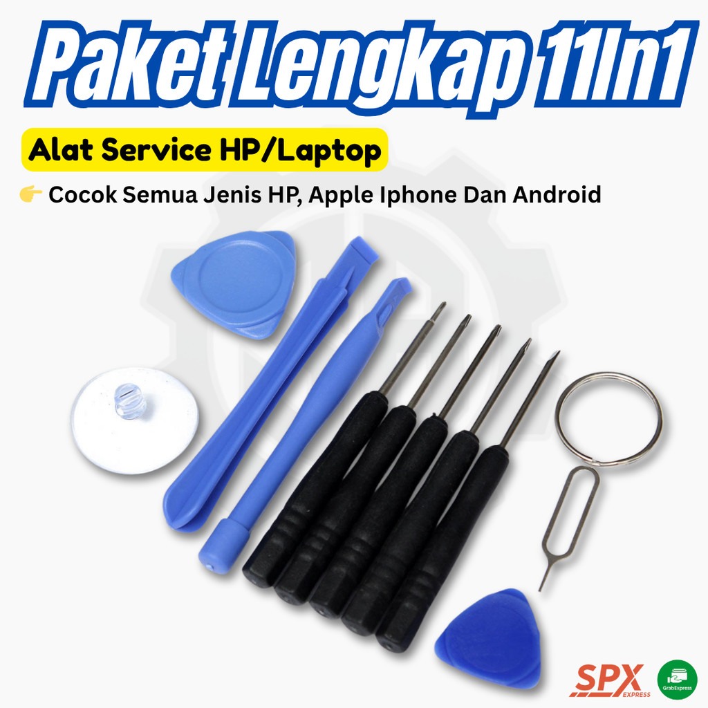 Jual Alat Servis HP 11 In 1 Toolkit Service Smartphone Alat Buka LCD ...
